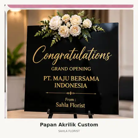 Papan Bunga Akrilik Jakarta Timur